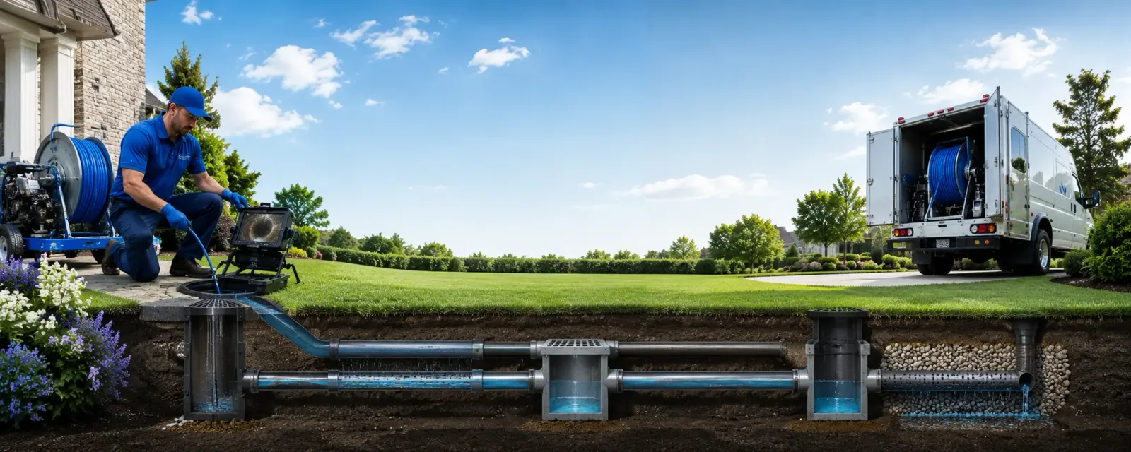 Outdoor drain cleaning information for Jefferson, PA